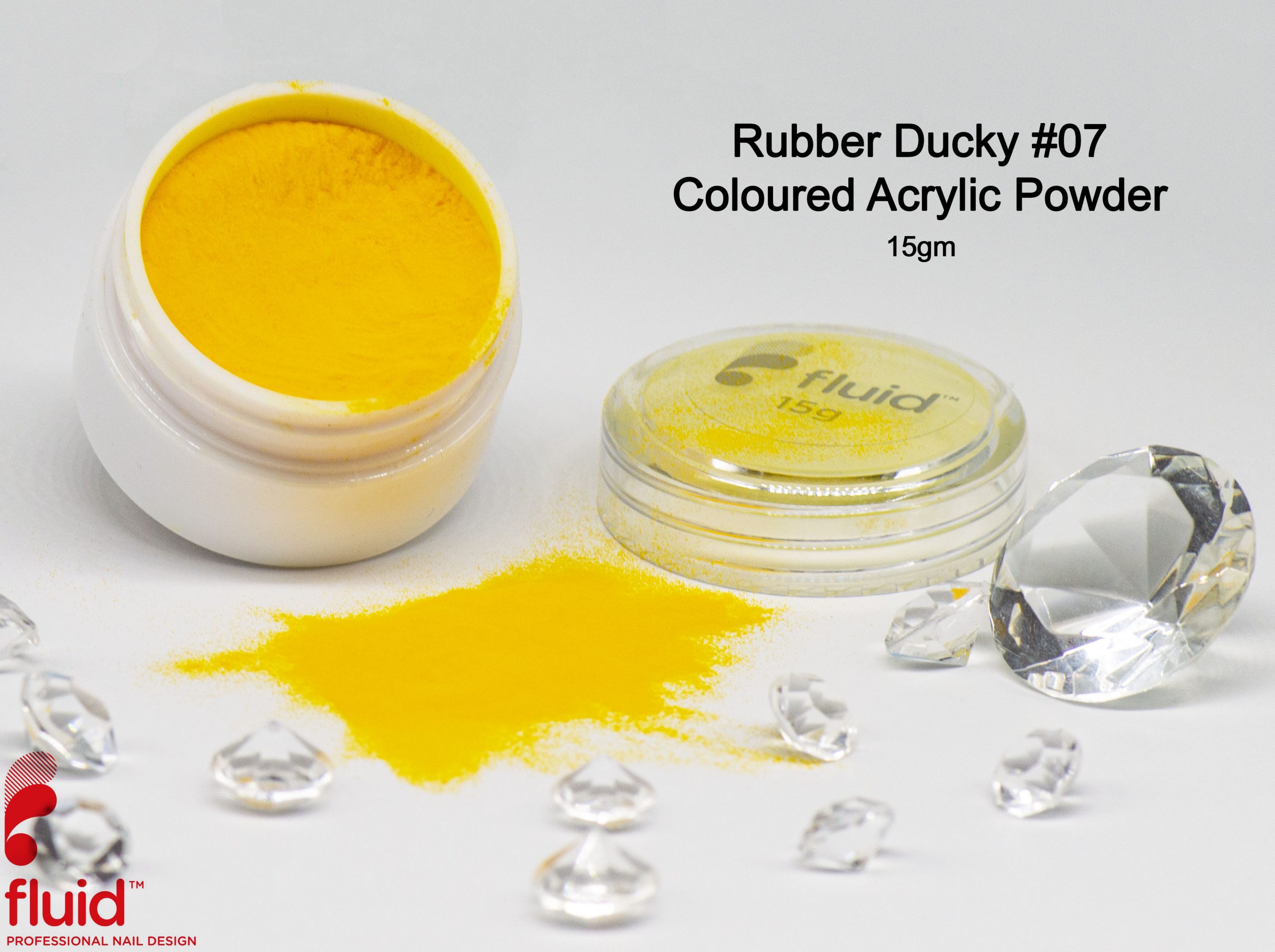 Fluid Coloured Acrylic Powder - Rubber Ducky #07
