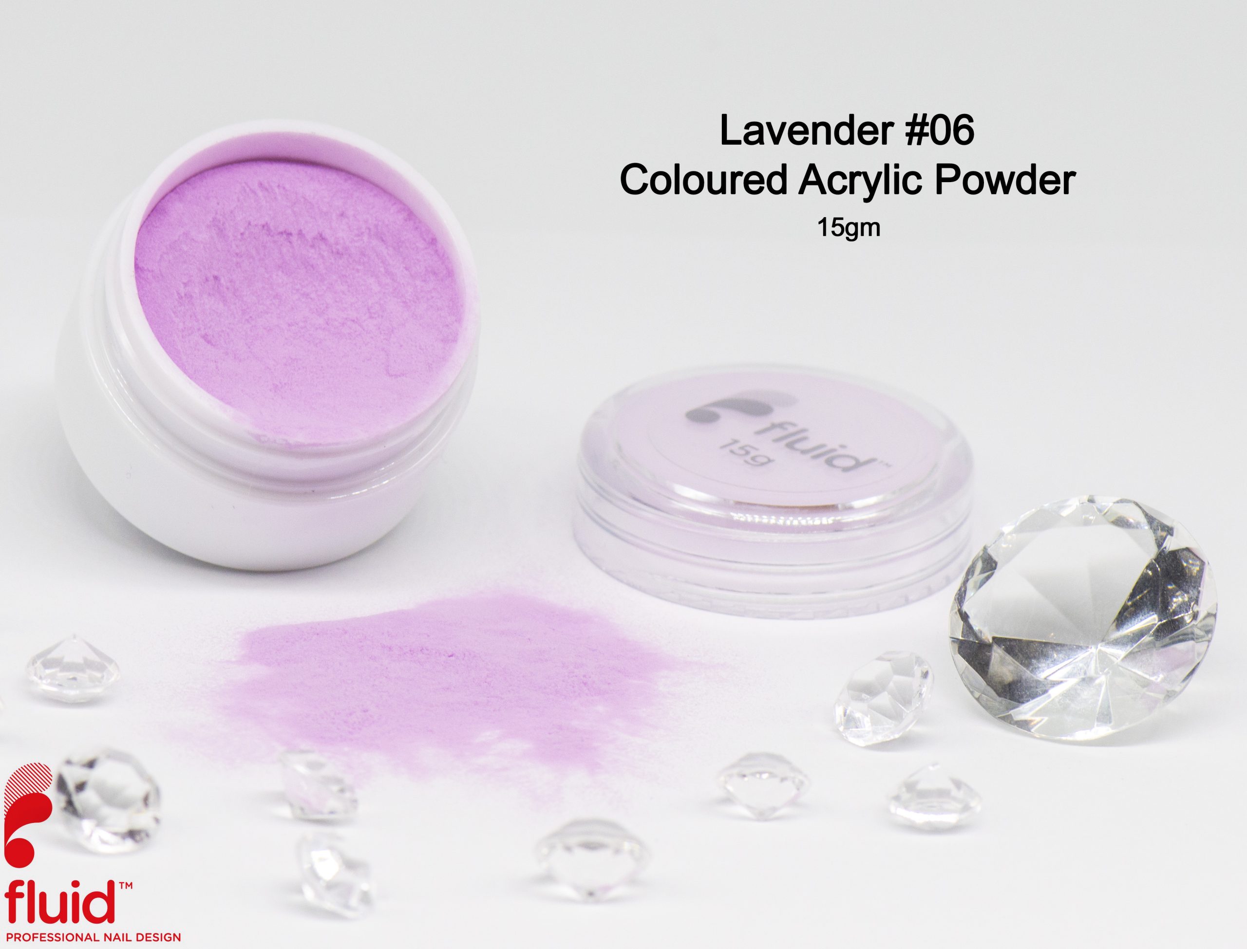 Fluid Coloured Acrylic Powder - Lavender #06