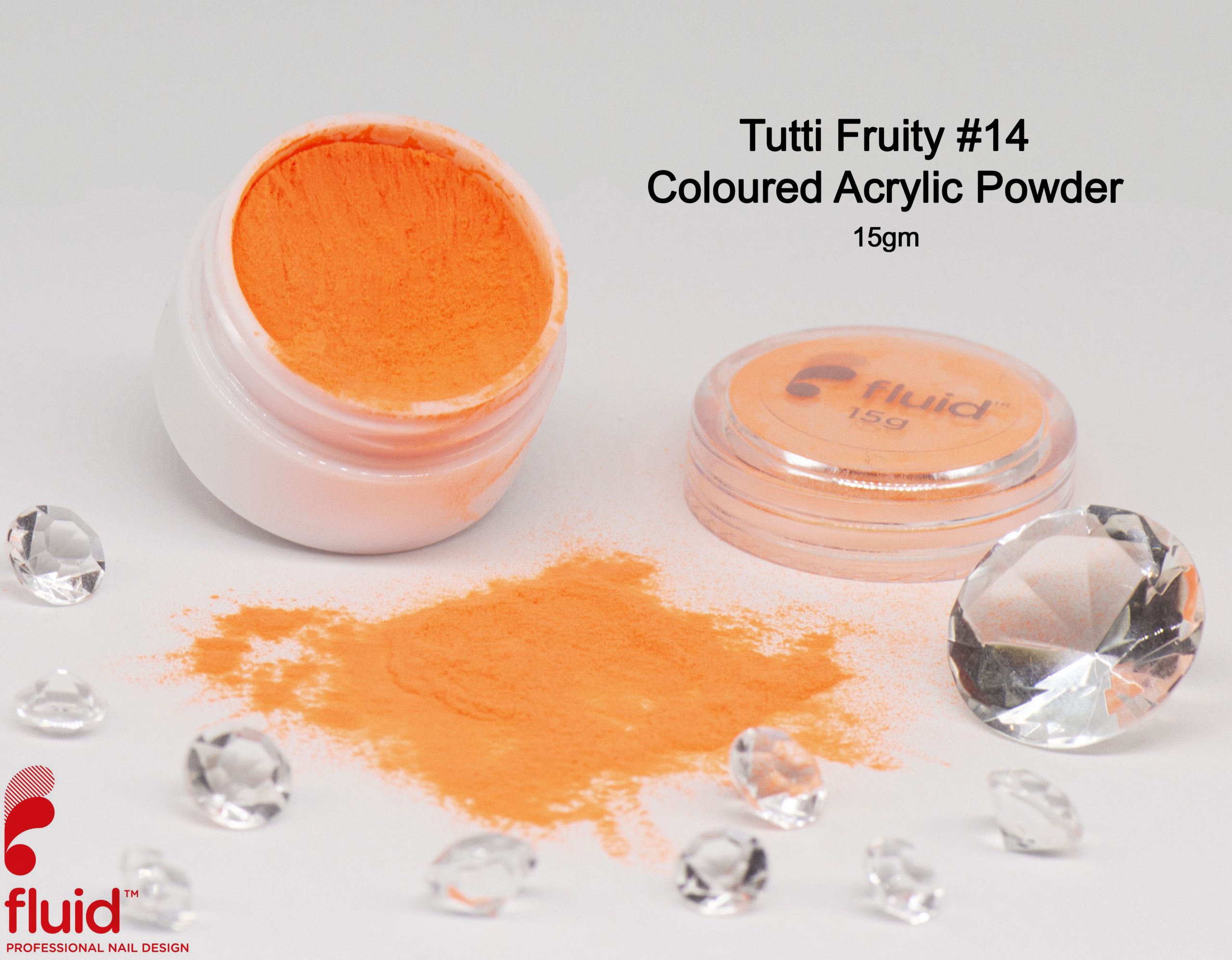 Fluid Coloured Acrylic Powder - Tutti Fruitty #14