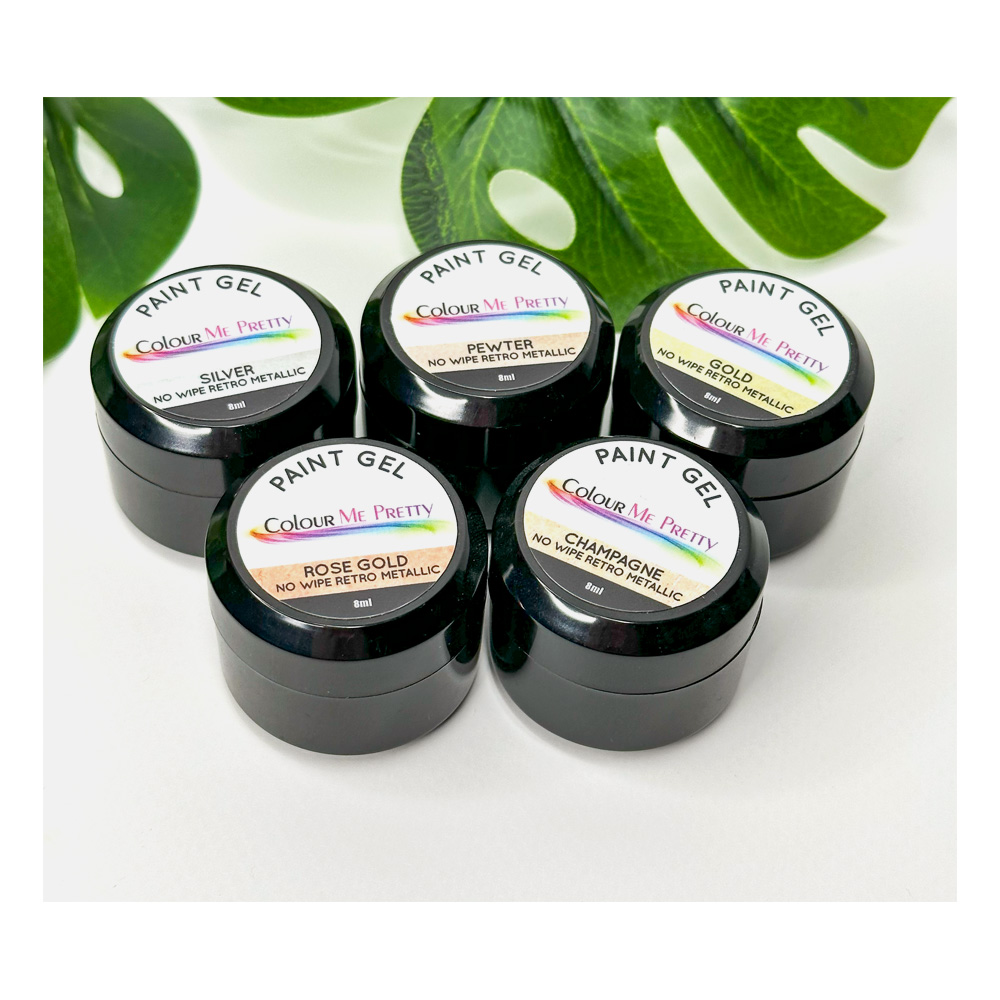 Paint Gel No Wipe Retro Metallic 8ml