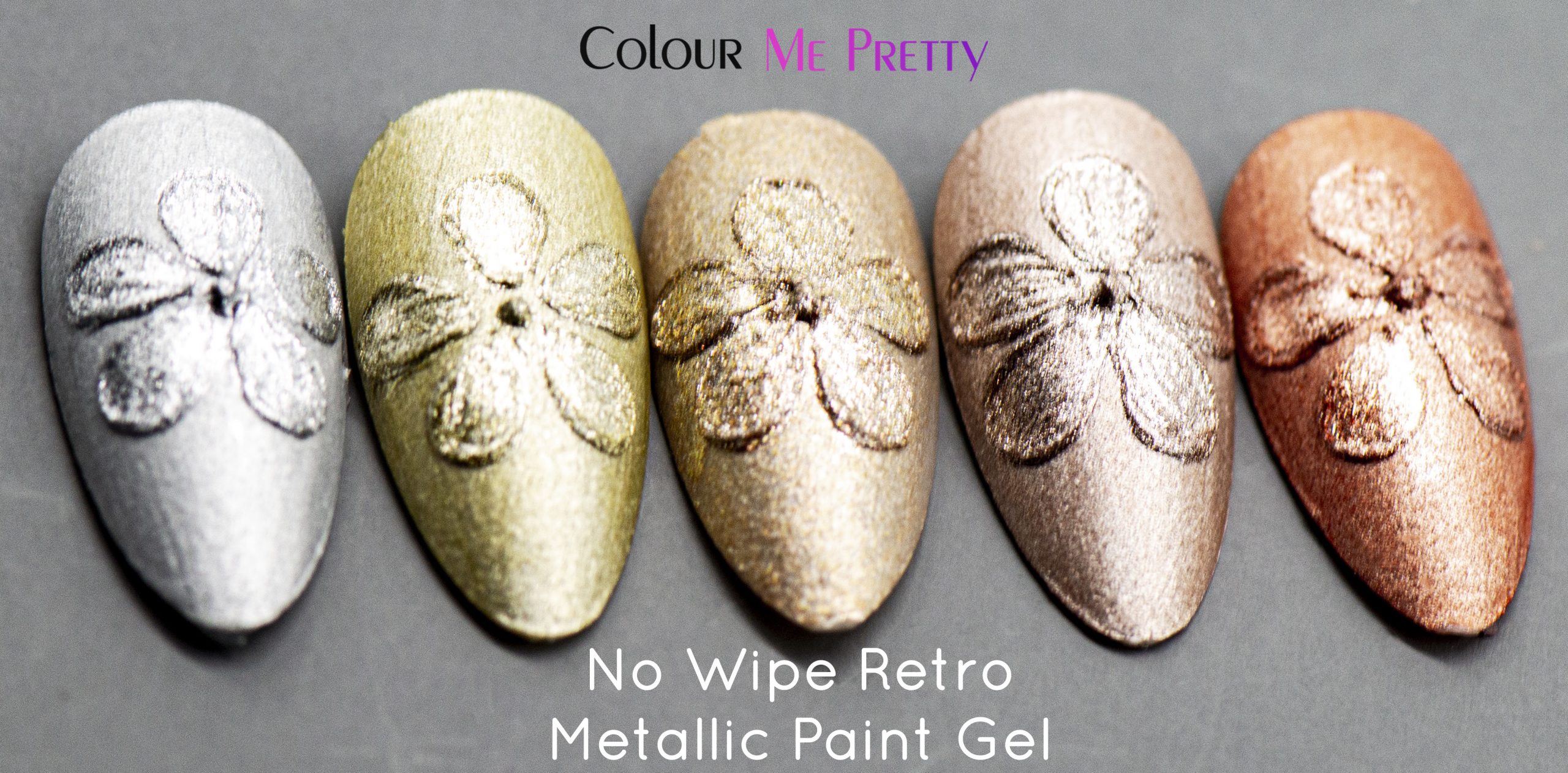 Paint Gel No Wipe Retro Metallic 8ml
