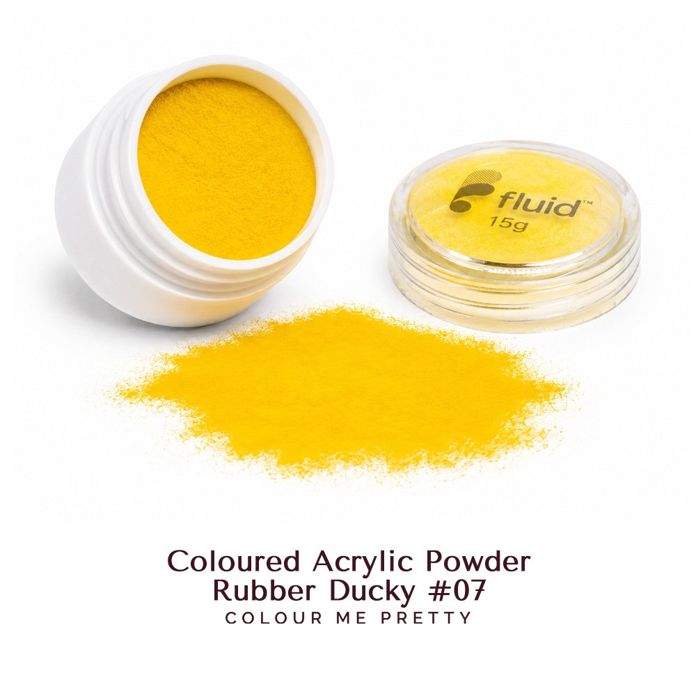 Fluid Coloured Acrylic Powder - Rubber Ducky #07