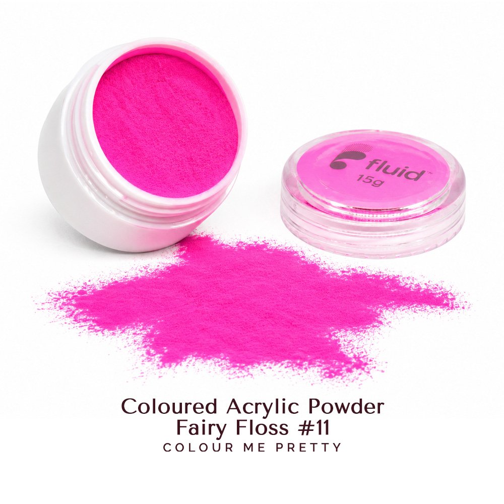 Fluid Coloured Acrylic Powder - Fairy Floss #11