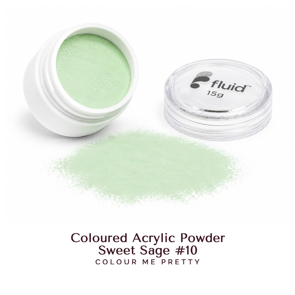 Fluid Coloured Acrylic Powder - Sweet Sage #10