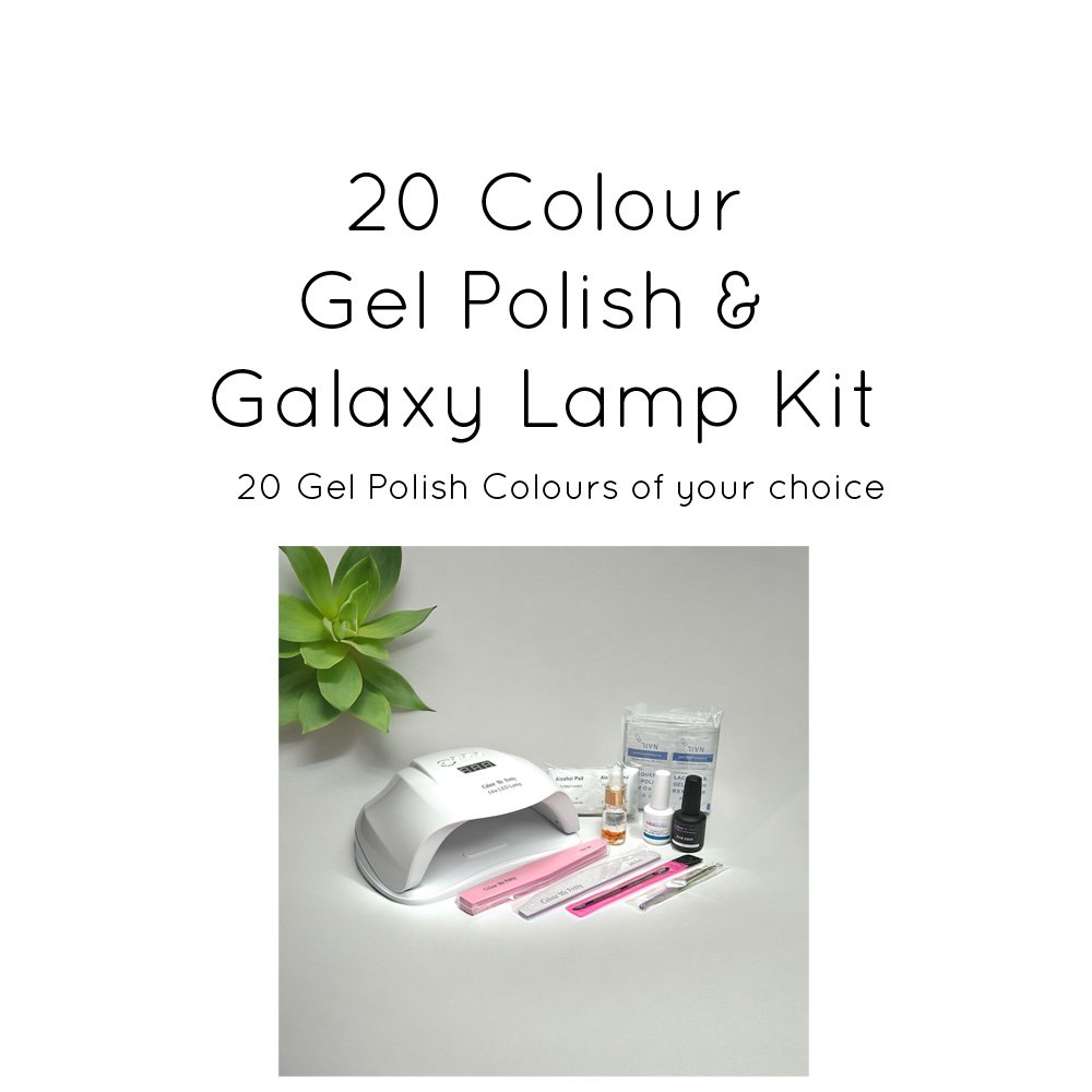 Gel Polish & Galaxy Lamp 20 Colour Kit