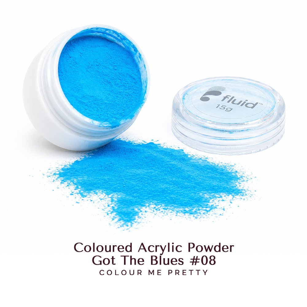 Fluid Coloured Acrylic Powder - Got The Blues #08