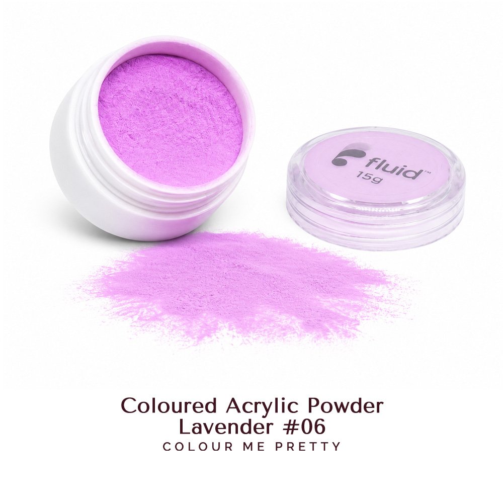 Fluid Coloured Acrylic Powder - Lavender #06