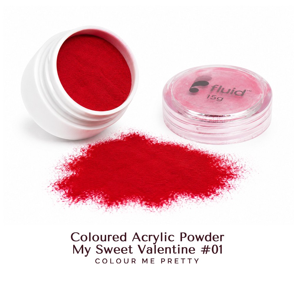 Fluid Coloured Acrylic Powder - My Sweet Valentine #01