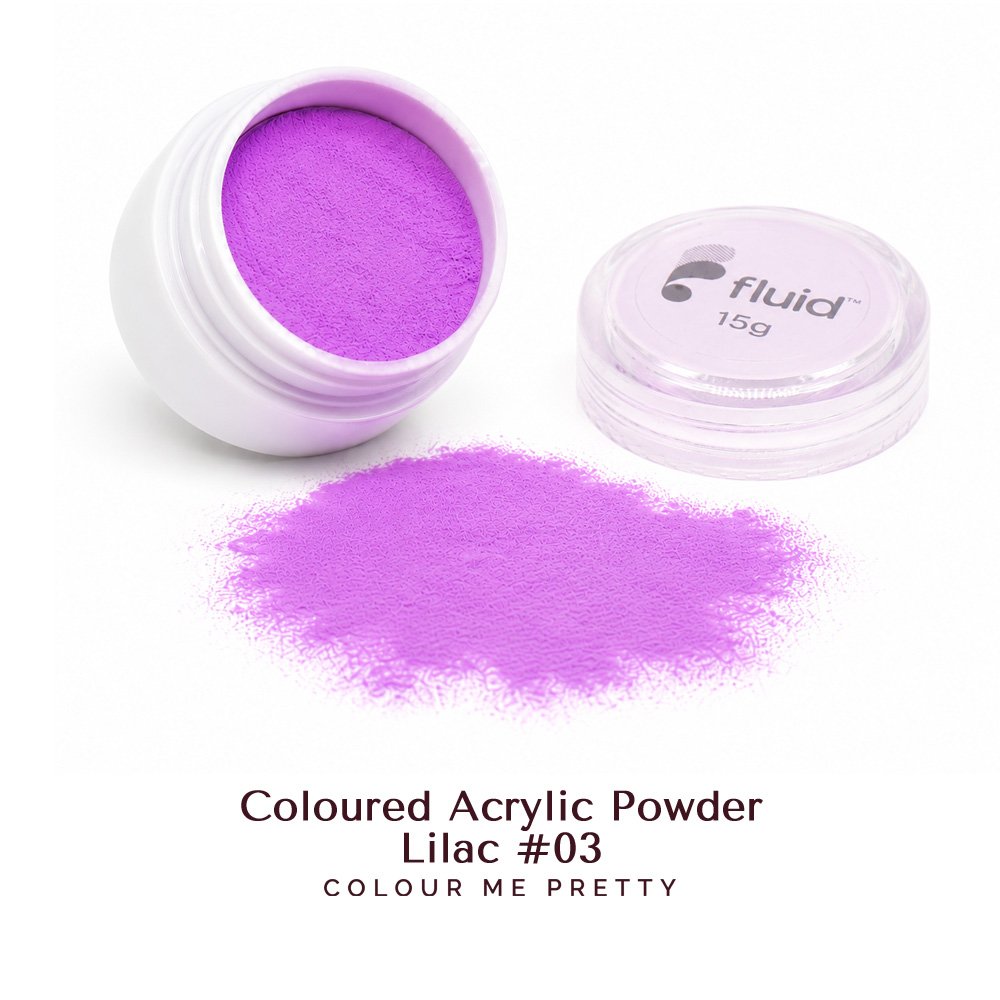 Fluid Coloured Acrylic Powder - Lilac #03