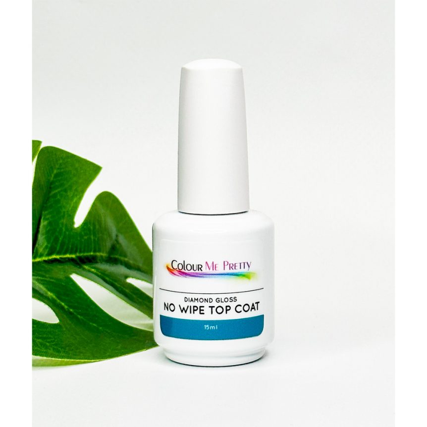 UV/LED Diamond Gloss No Wipe Top Coat 15ml Colour Me Pretty Nails