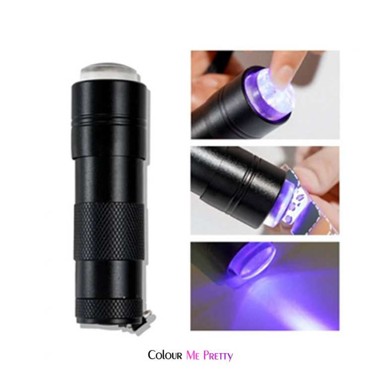 Lamps Mini Lamp Flash Cure Torch with Stamper/Presser Colour Me Pretty Nails